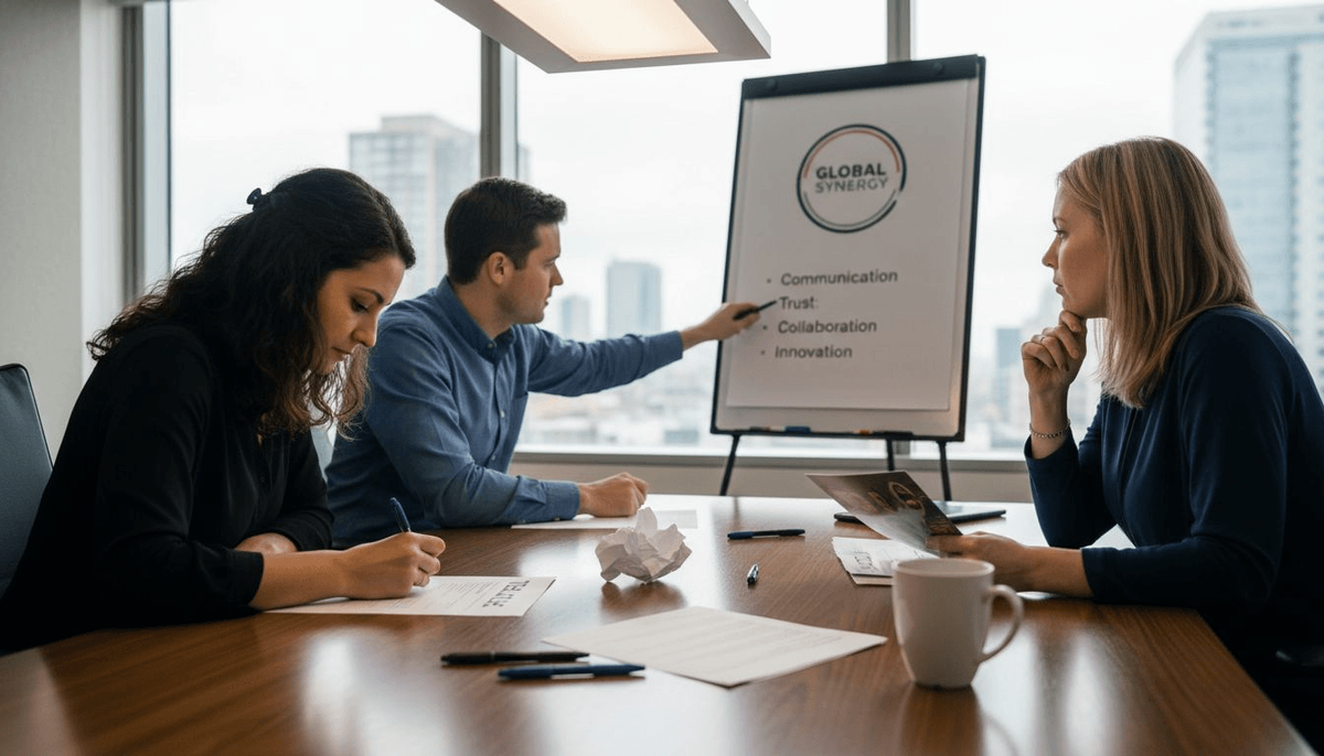 Employees engaged in branded experience workshop