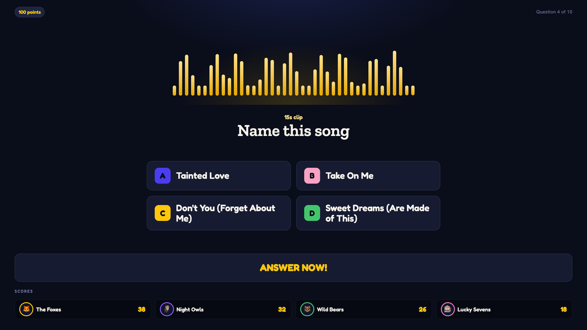 Name That Tune Music Rounds