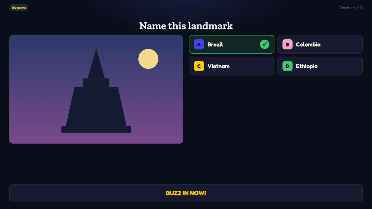Picture, Audio and Video Rounds